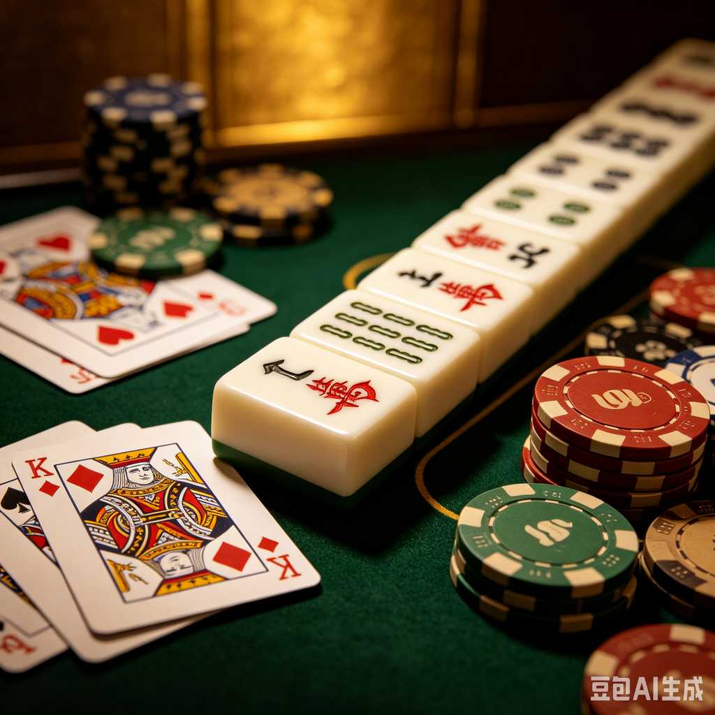 classic oriental board game mahjong